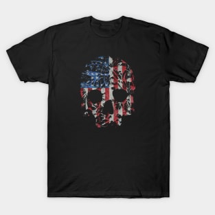 Splattered Skull Flag T-Shirt